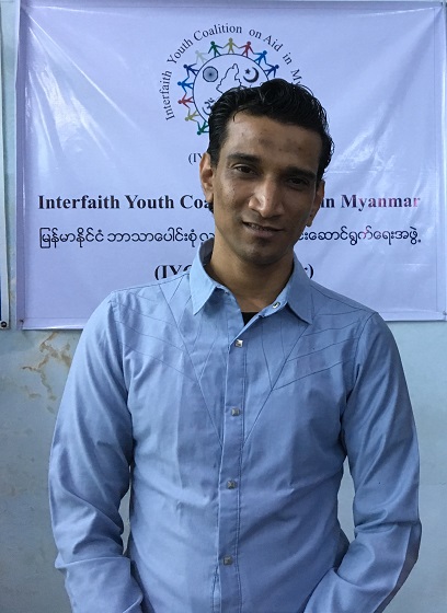 市民団体「IYCA（Interfaith Youth Coalition on Aid）」を創設者で責任者であるシャインさん。ムスリムと仏教徒の関係が悪化しているのは「フェイクニュースが原因だ」と話す