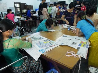 日本を代表するNGO「難民を助ける会」（AAR）がミャンマー・ヤンゴン市内で運営する「障がい者のための職業訓練校」