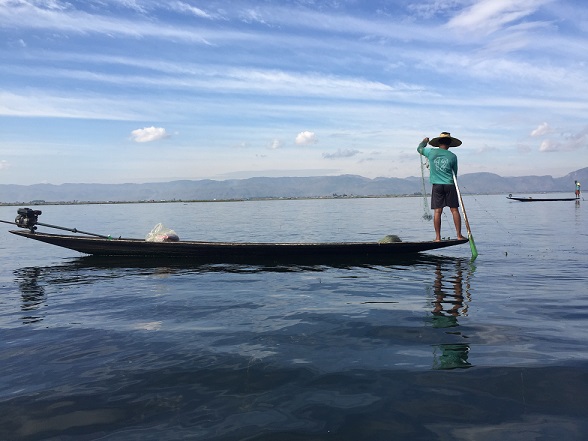 ミャンマー中央部にあるインレー湖（シャン州）。人気の観光地だったが、いまは閑古鳥が鳴く