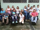 障がい者自立支援センター「モルフォ」のメンバーたち（コスタリカ南部のペレスセレドンで撮影）